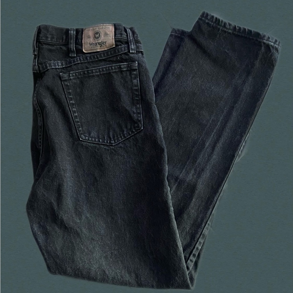 Black relaxed fit Wrangler Jeans